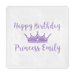 Birthday Princess Standard Decorative Napkins (Personalized)