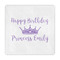 Birthday Princess Standard Decorative Napkin - Front View