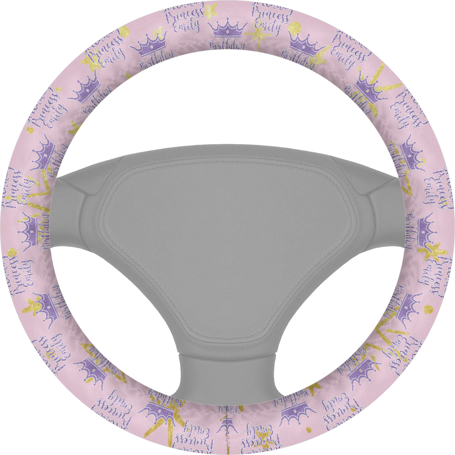Birthday Princess Steering Wheel Cover (Personalized) YouCustomizeIt