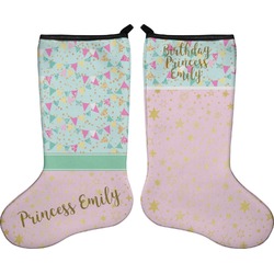 Birthday Princess Holiday Stocking - Double-Sided - Neoprene (Personalized)