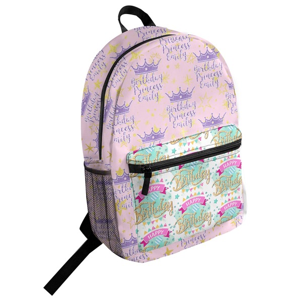 Custom Birthday Princess Student Backpack (Personalized)