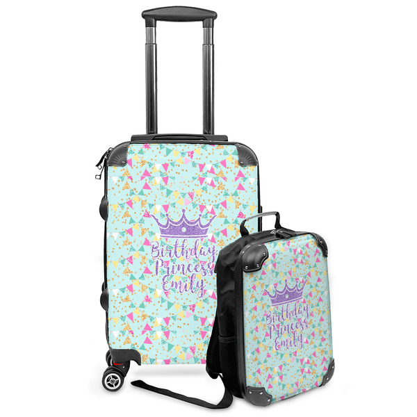 Custom Birthday Princess Kids 2-Piece Luggage Set - Suitcase & Backpack (Personalized)
