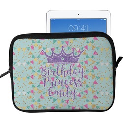 Birthday Princess Tablet Case / Sleeve - Large (Personalized)