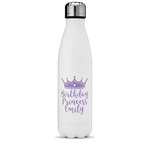 Birthday Princess Water Bottle - 17 oz. - Stainless Steel - Full Color Printing (Personalized)