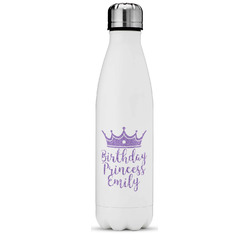 Birthday Princess Water Bottle - 17 oz. - Stainless Steel - Full Color Printing (Personalized)