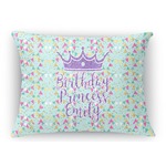 Birthday Princess Rectangular Throw Pillow Case (Personalized)