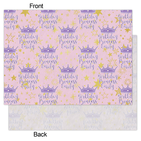 Birthday Princess Tissue Paper - Heavyweight - Large - Front & Back