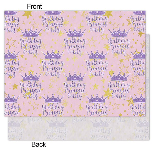 Birthday Princess Tissue Paper - Heavyweight - Medium - Front & Back