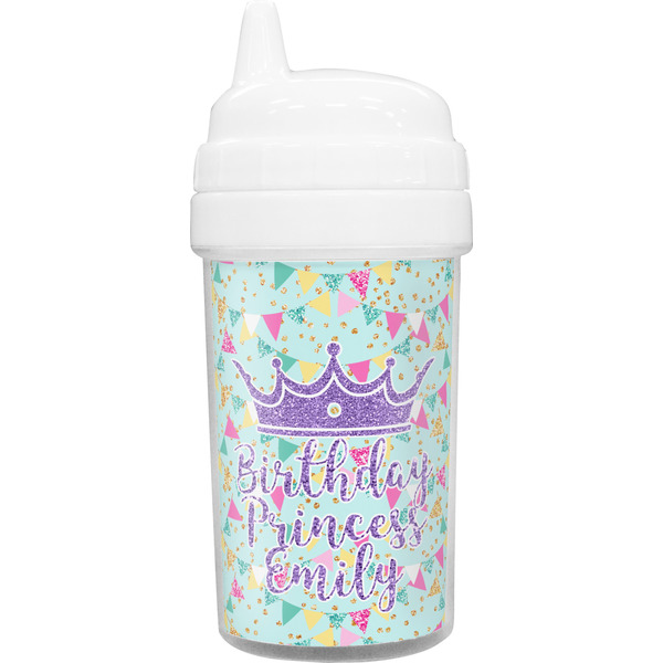 Custom Birthday Princess Toddler Sippy Cup (Personalized)