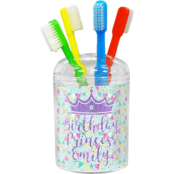 Custom Birthday Princess Toothbrush Holder (Personalized)