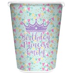 Birthday Princess Waste Basket - Double Sided (White) (Personalized)