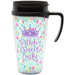 Birthday Princess Acrylic Travel Mug with Handle (Personalized)