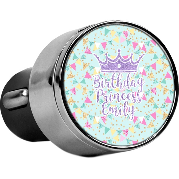 Custom Birthday Princess USB Car Charger (Personalized)