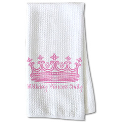 Birthday Princess Kitchen Towel - Waffle Weave - Partial Print (Personalized)