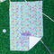 Birthday Princess Waffle Weave Golf Towel - In Context