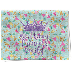 Birthday Princess Kitchen Towel - Waffle Weave - Full Color Print (Personalized)