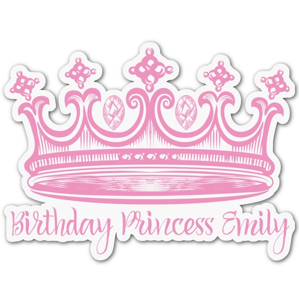 Custom Birthday Princess Graphic Decal - Large (Personalized)