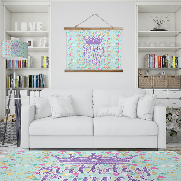 Birthday Princess Wall Hanging Tapestry - IN CONTEXT