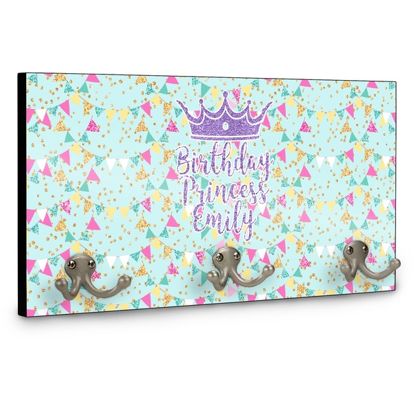 Birthday Princess Wall Mounted Coat Hanger - Side View