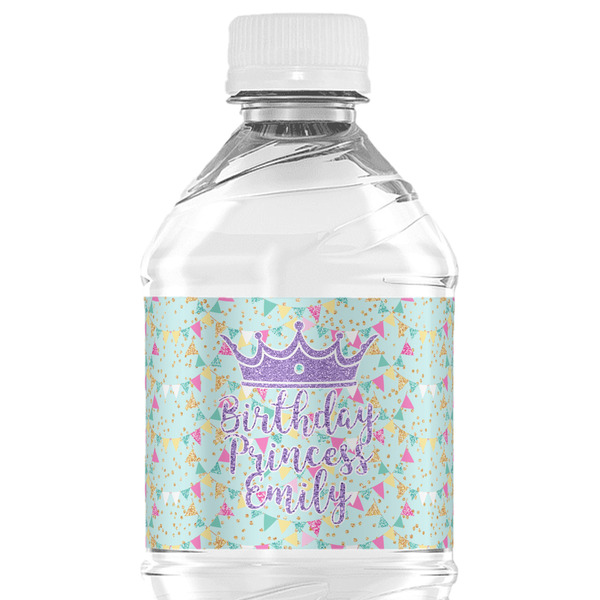 Custom Birthday Princess Water Bottle Labels - Custom Sized (Personalized)