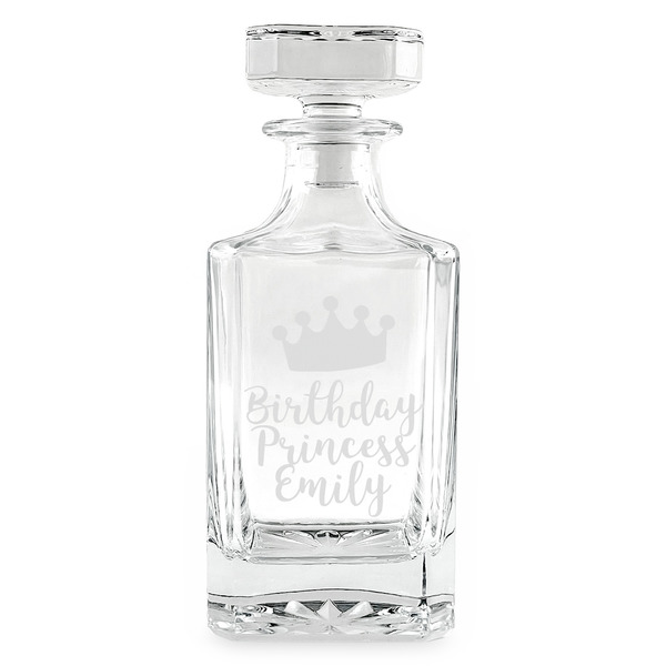 Birthday Princess Whiskey Decanter - 26oz Square - FRONT
