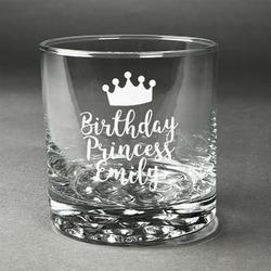 Birthday Princess Whiskey Glass (Single) (Personalized)