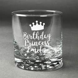 Birthday Princess Whiskey Glass - Engraved (Personalized)