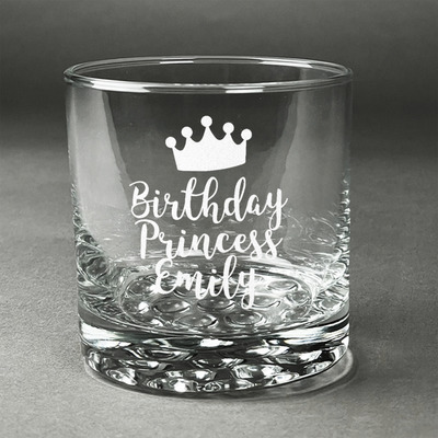 Birthday Princess Whiskey Glass - Engraved (Personalized)