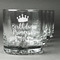 Birthday Princess Whiskey Glasses Set of 4 - Engraved Front