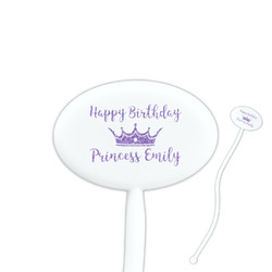 Birthday Princess Oval Plastic Stir Sticks (Personalized)