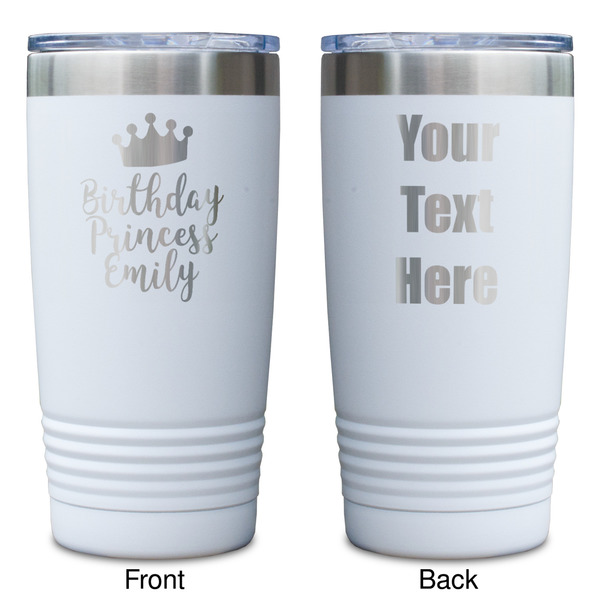 Birthday Princess White Polar Camel Tumbler - 20oz - Double Sided - Approval