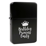 Birthday Princess Windproof Lighter - Black - Double Sided (Personalized)