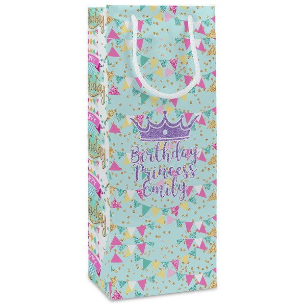 Custom Birthday Princess Wine Gift Bags (Personalized)