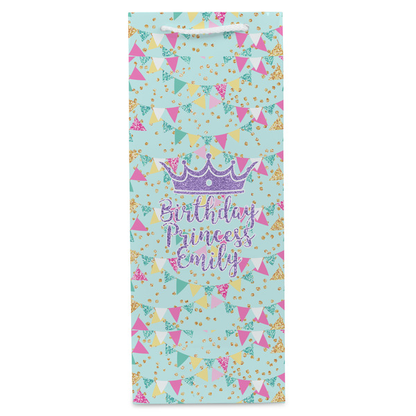 Birthday Princess Wine Gift Bag - Matte - Front
