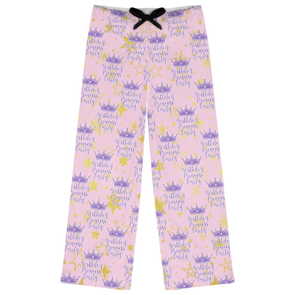 Custom Birthday Princess Womens Pajama Pants - XL (Personalized)