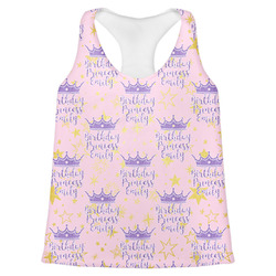 Birthday Princess Womens Racerback Tank Top - Large (Personalized)
