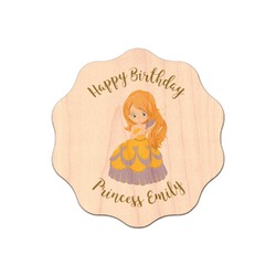 Birthday Princess Genuine Maple or Cherry Wood Sticker (Personalized)