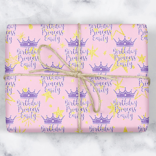 Custom Birthday Princess Wrapping Paper (Personalized)