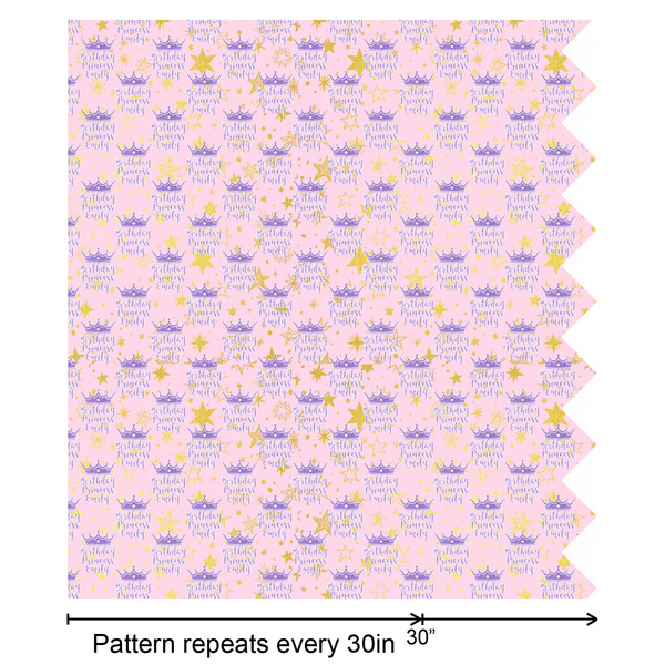 Birthday Princess Wrapping Paper Roll - Matte - Partial Roll