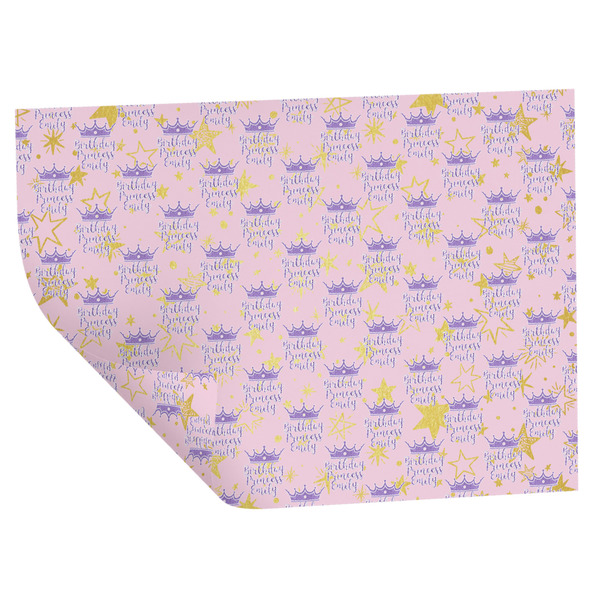 Birthday Princess Wrapping Paper Sheet - Double Sided - Folded