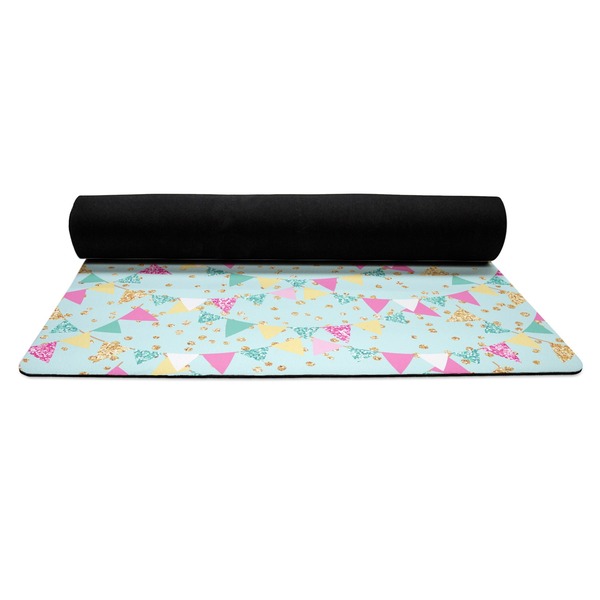 Birthday Princess Yoga Mat Rolled up Black Rubber Backing
