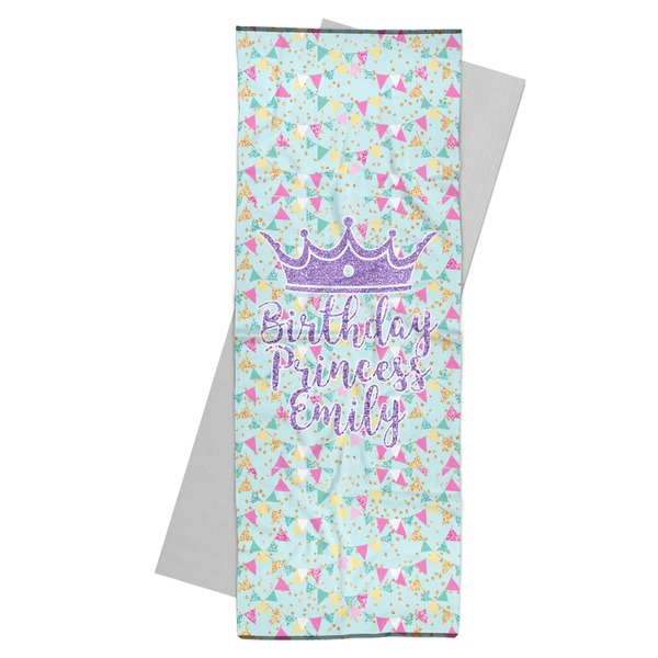 Custom Birthday Princess Yoga Mat Towel (Personalized)