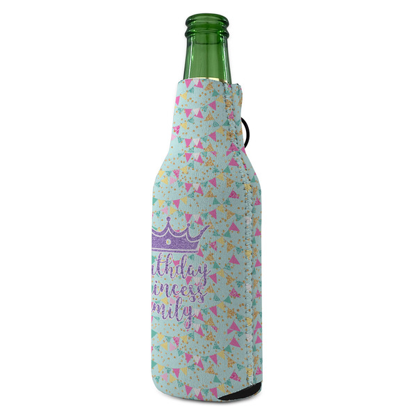 Birthday Princess Zipper Bottle Cooler - ANGLE (bottle)