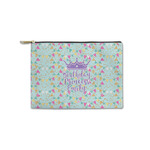 Birthday Princess Zipper Pouch - Small - 8.5"x6" (Personalized)