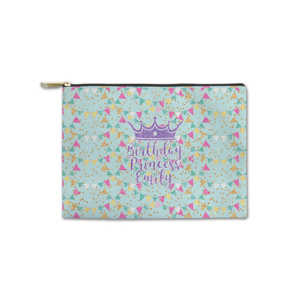 Custom Birthday Princess Zipper Pouch - Small - 8.5"x6" (Personalized)