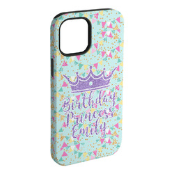 Birthday Princess iPhone Case - Rubber Lined - iPhone 15 Plus (Personalized)