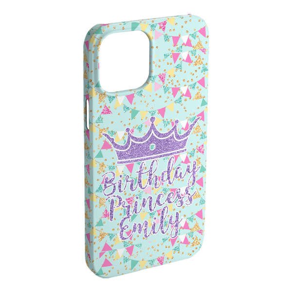 Custom Birthday Princess iPhone Case - Plastic - iPhone 15 Pro Max (Personalized)