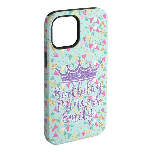 Custom Birthday Princess iPhone Case - Rubber Lined (Personalized)