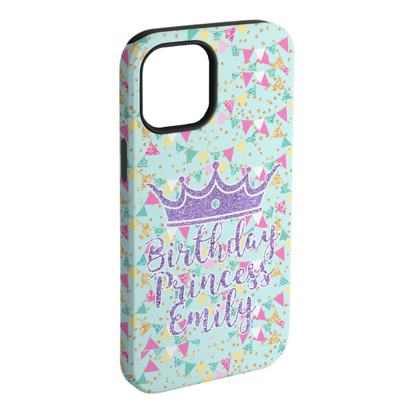 Custom Birthday Princess iPhone Case - Rubber Lined - iPhone 15 Pro Max (Personalized)