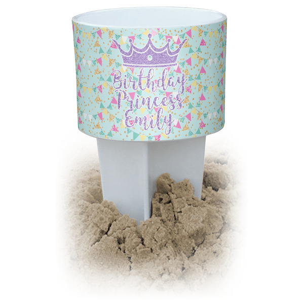 Custom Birthday Princess Beach Spiker Drink Holder (Personalized)